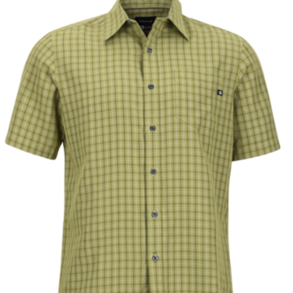 Marmot Olive Plaid Casual Shirt